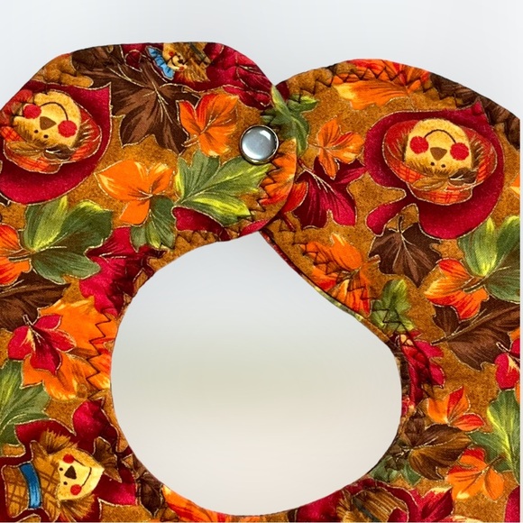 Handmade Thanksgiving Bib OOAK - Picture 4 of 5